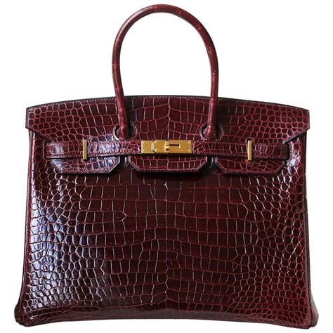 hermes birkin 35cm burgundy box leather handbag|authentic hermes bags outlet.